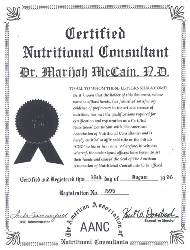 certified nutritional consultant